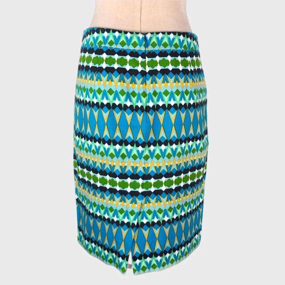 J Crew Geometric Basketweave Pencil Skirt‎